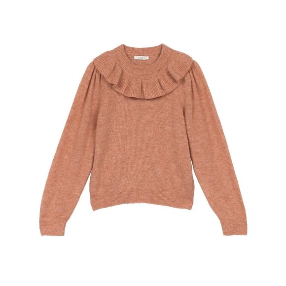 Doen Azaria Alpaca Blend Coral Sweater Womens XS Salmon Pink Orange NWT - Picture 12 of 14